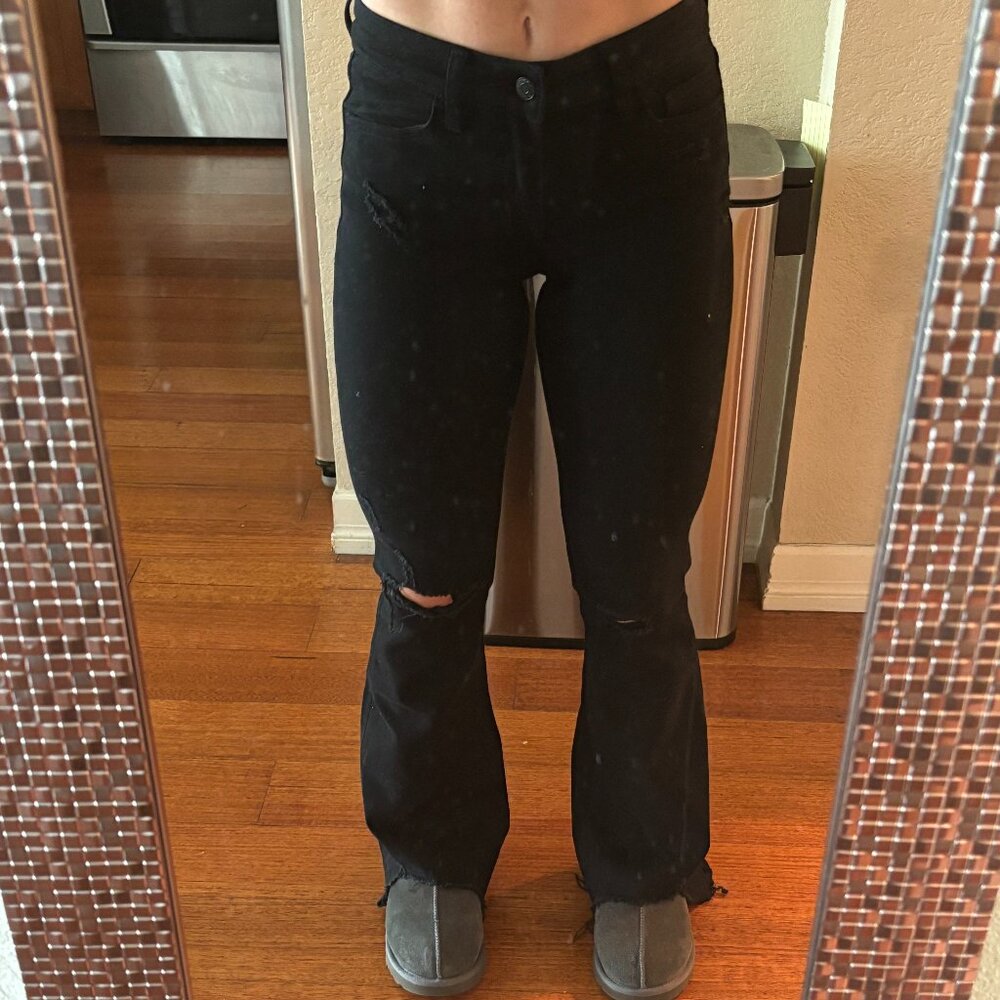 FLYING MONKEY LOW WAISTED BOOTCUT JEANS